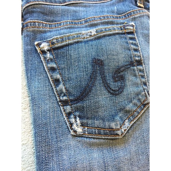 AG Adriano Goldschmied Slim Distressed Women's Jeans Light Wash 29x29 - Picture 12 of 12